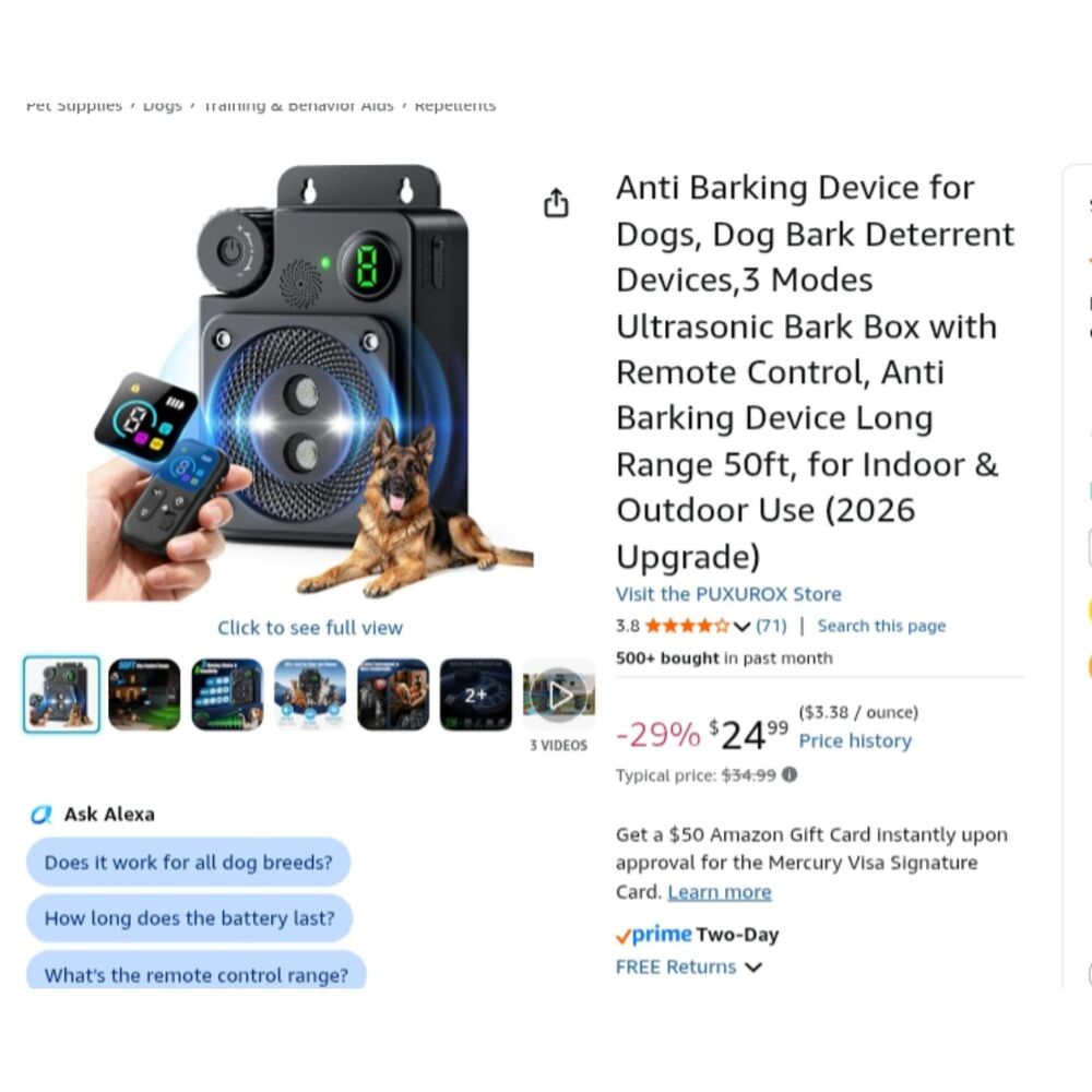 N11 Ultrasonic Dog Repeller